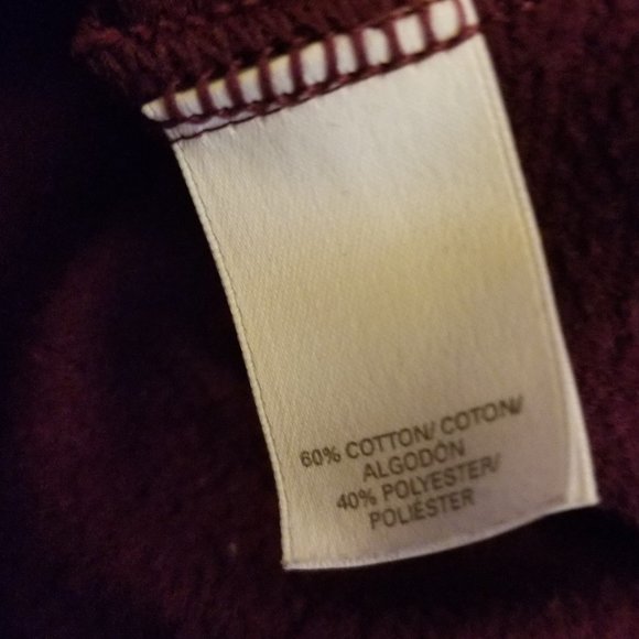 Victoria's Secret Two Piece Sequin Maroon Sweatshirt and Bootcut Sweatpant - Picture 2 of 14